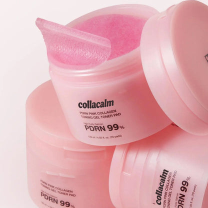 PDRN Pink Collagen Gel Toner Pads